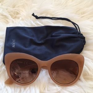 J Crew Factory Cat-Eye Sunglasses with Case
